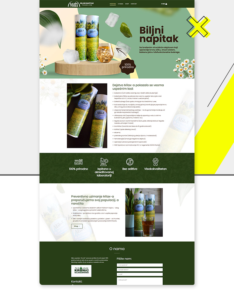 MILAX - BILJNI NAPITAK